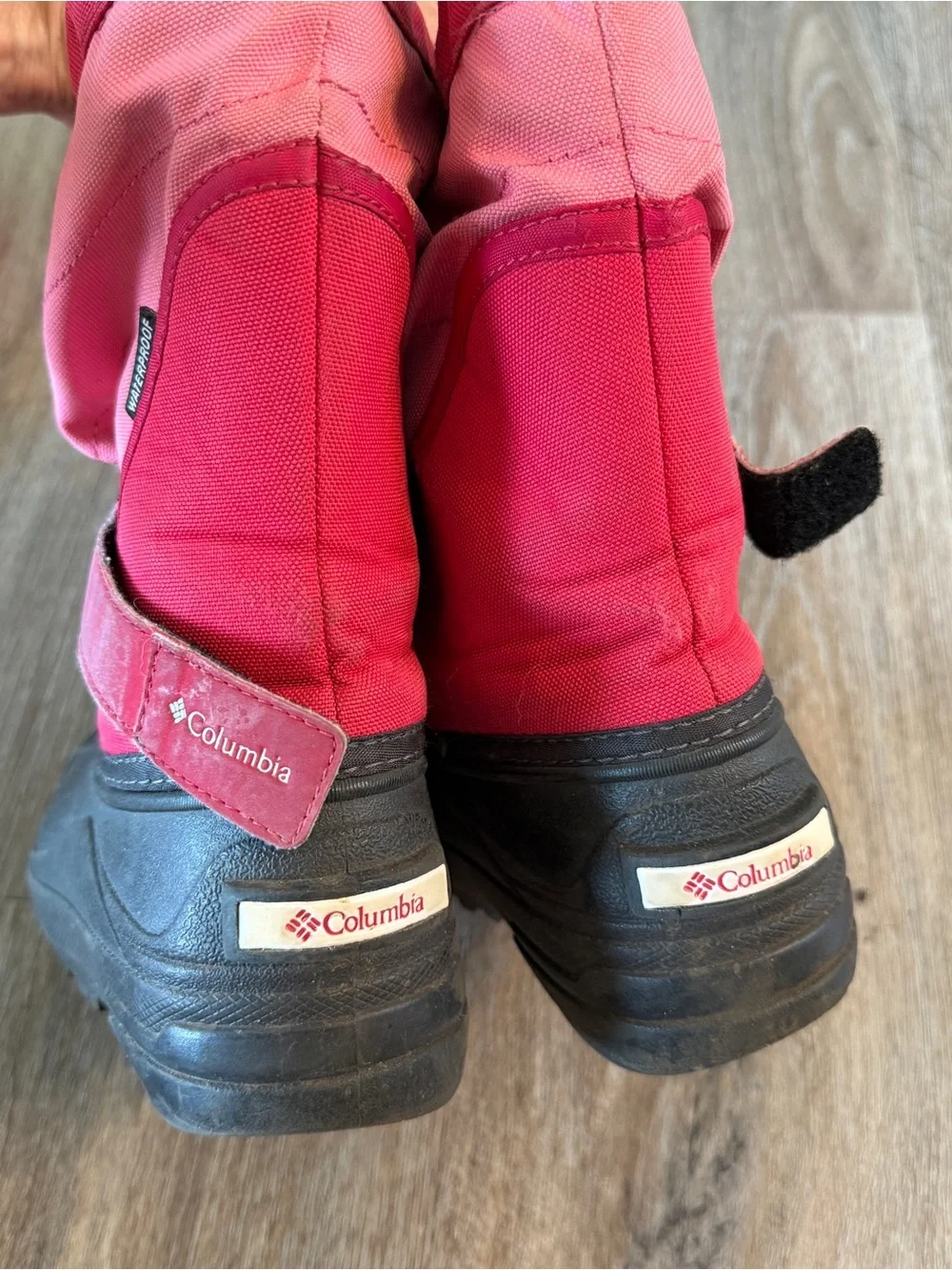 Columbia Red/Pink Kids Waterproof Snow Boots